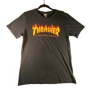 Thrasher Magazine San Francisco Women's Skate T-shirt,  Black, Size: Medium